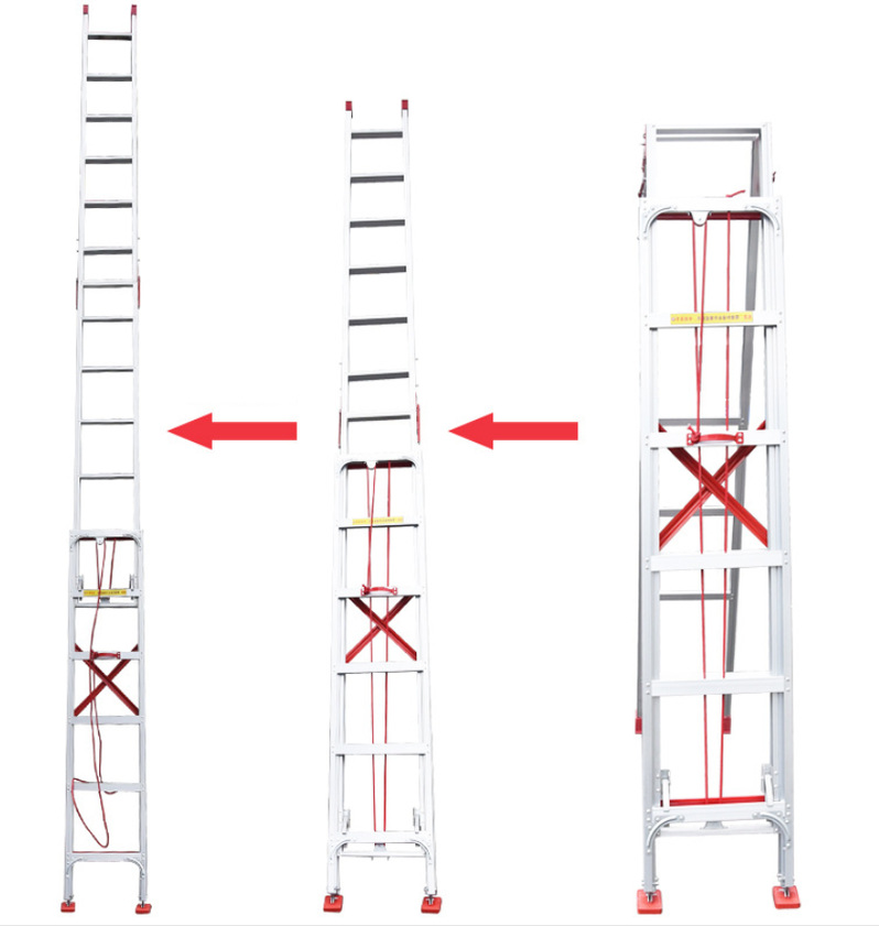 Lightweight aluminum ladder